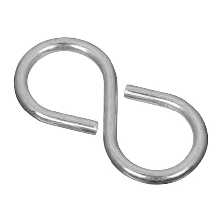 National Hardware National Hardware Zinc-Plated Silver Steel 2-1/8 in. L Closed S-Hook 15 lb 3 pk N121-277